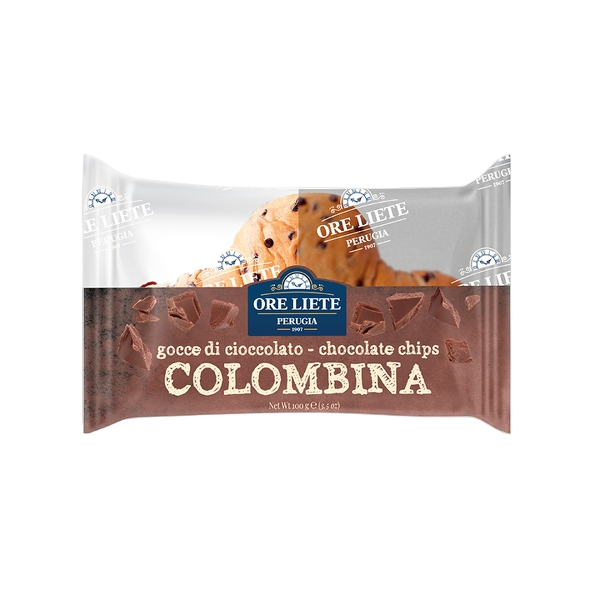 ORELIETE COLOMBA MINI CHOCOLATE CHIPS ASTUCCIO 100 GR (34 in a box)
