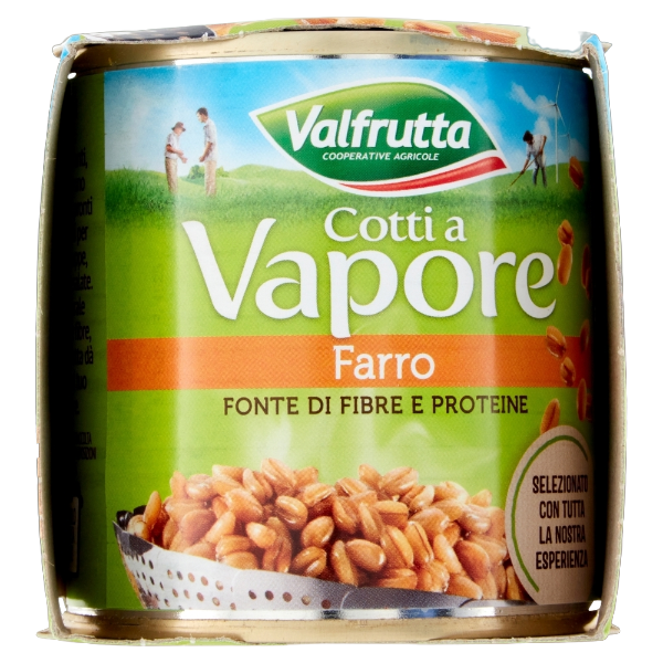 VALFRUTTA COTTO A VAPORE SPELT TIN 150 GR X3 (8 in a box)