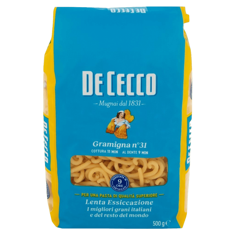 DE CECCO PASTA DI SEMOLA GRAMIGNA N.31 500 GR (24 in a box)