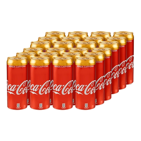 COCA COLA WITHOUT CAFFEINE CANS 330 ML (24 in a box)