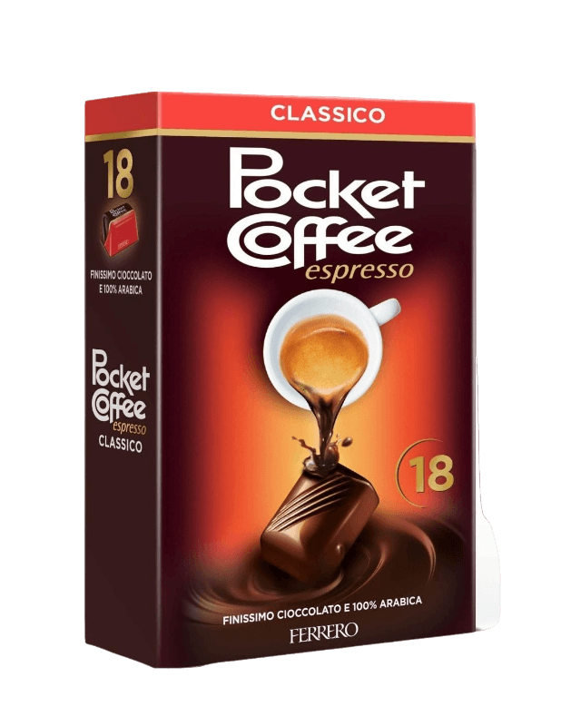 FERRERO POCKET COFFEE PRALINE ESPRESSO CLASSICO T18 225 GR (6 in a box)