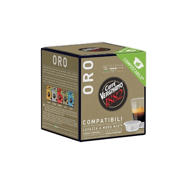 VERGNANO COFFEE CAPSULES A MODO MIO ORO X16 (8 in a box)
