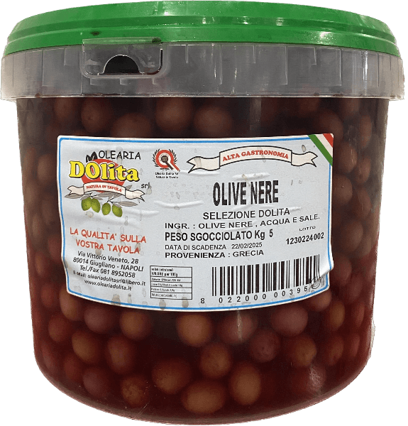 DOLITA OLIVES BLACK SELECTION 5 KG (1 in a box)
