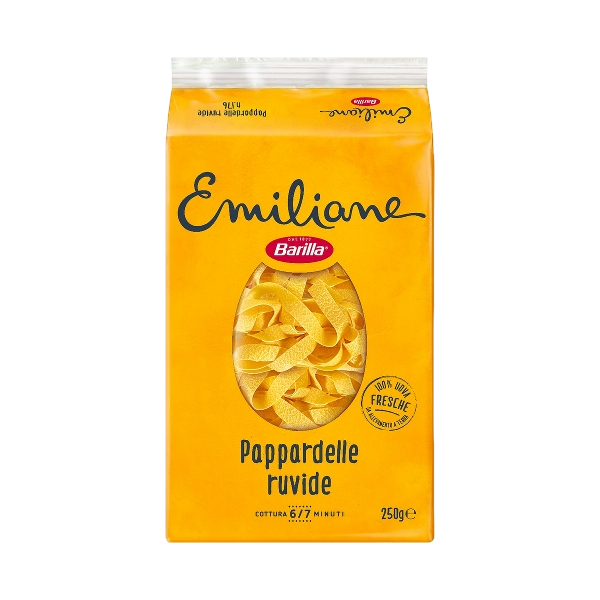 BARILLA PASTA ALL'UOVO EMILIANE PAPPARDELLE 250 GR (20 IN A BOX)