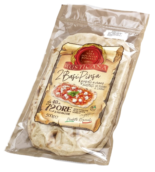 RUSTICANA BAKERY PINSA ROMANA 250 GR X2 500 GR (8 in a box)
