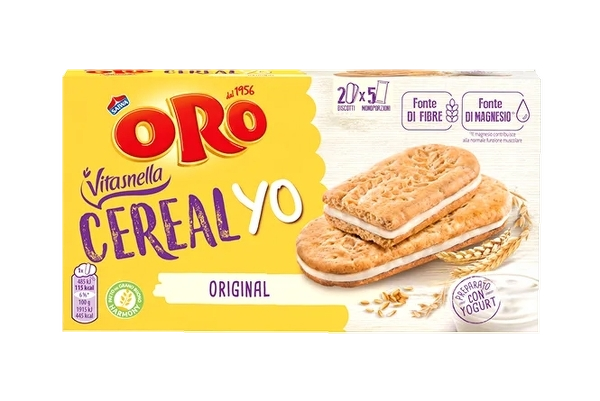 VITASNELLA BISCUITS SANDWICH CEREALYO FILLED ORIGINAL X5 253 GR (12 in a box)