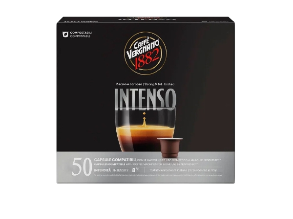VERGNANO COFFEE CAPSULES NESPRESSO ESPRESSO INTENSO X50 (1 in a box)
