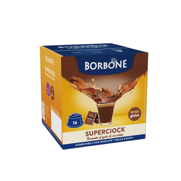 BORBONE CAPSULES CHOCOLATE NESCAFE' SUPERCIOCK X16 320 GR (4 in a box)