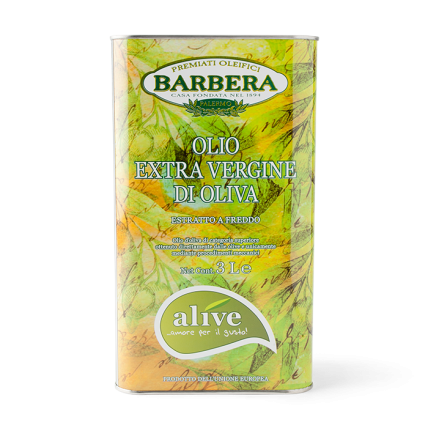 BARBERA ALIVE EXTRA VIRGIN OLIVE OIL 3 LT