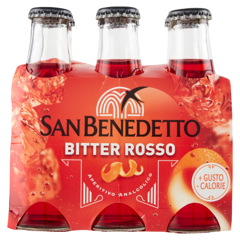 SAN BENEDETTO BEN'S BITTER ROSSO APERTIVO ANALCOLICO GLASS 100 ML X6 (4 in a box)