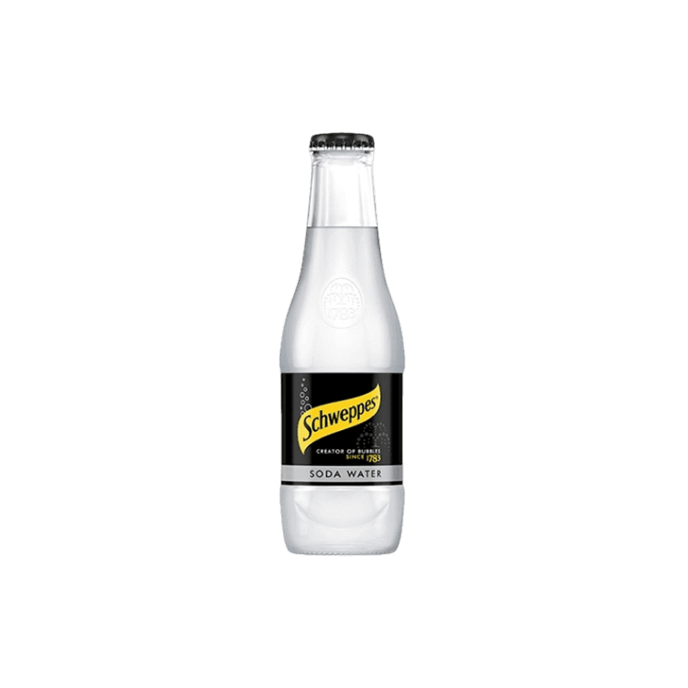 SCHWEPPES SODA WATER GLASS 200 ML (24 IN A BOX)