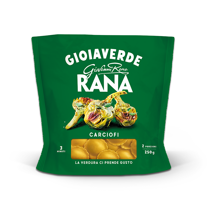 RANA GIOIAVERDE STUFFED PASTA RAVIOLI WITH ARTICHOKES 250 GR (4 in a box)