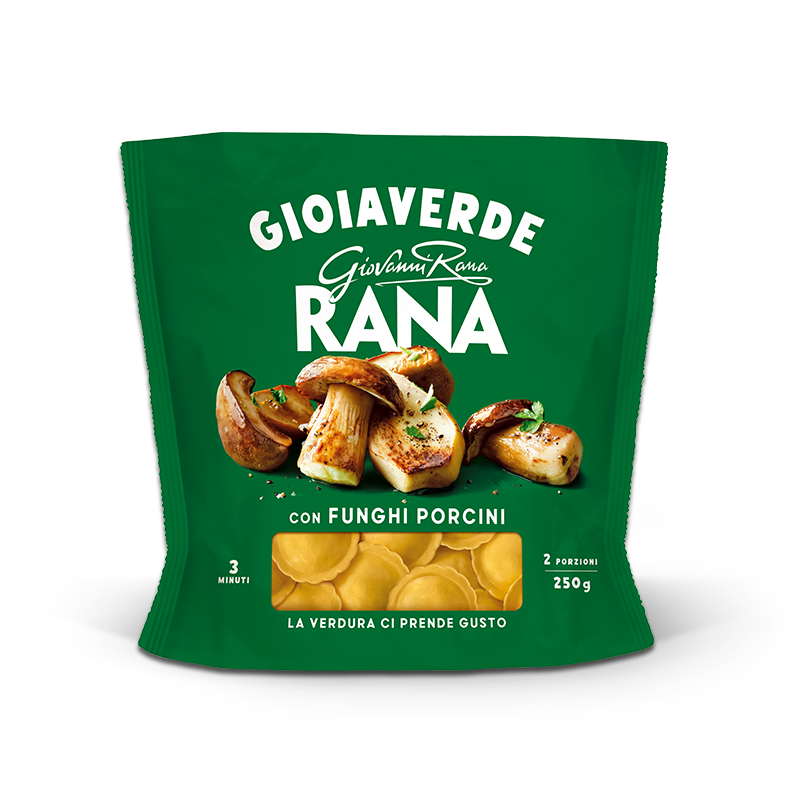 RANA GIOIAVERDE STUFFED PASTA RAVIOLI WITH PORCINI MUSHROOMS 250 GR (4 in a box)