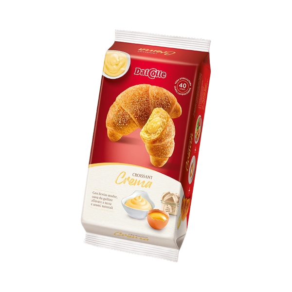 DAL COLLE CROISSANT CLASSIC CREMA 225 GR (8 in a box)