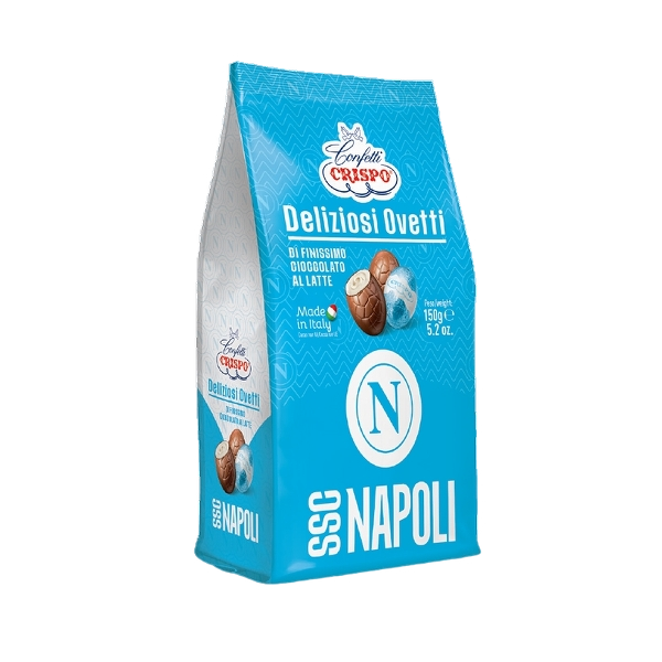 CRISPO PRALINES OVETTI SSC NAPOLI 150 GR (14 in a box)