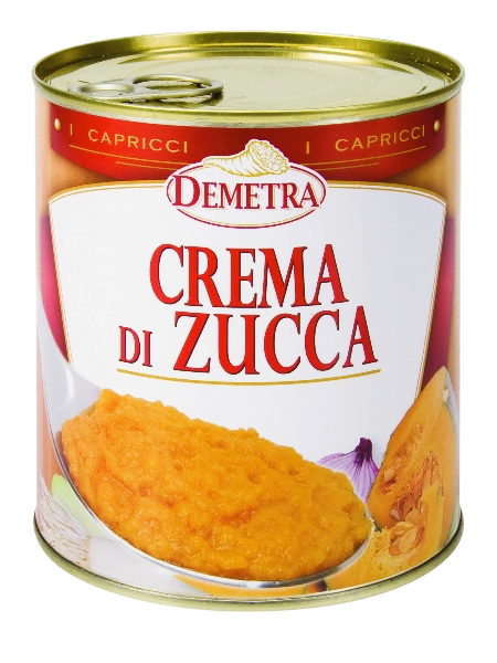 DEMETRA PASTA SAUCE / PIZZA SAUCE PUMPKIN CREAM TIN 820 GR (6 in a box)