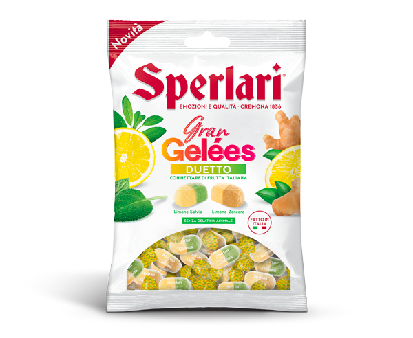 SPERLARI CANDY GELEES FRUITS DUETTO SPICES 150 GR (18 in a box)