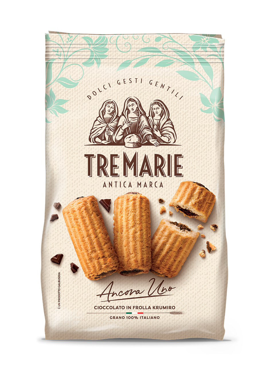 TRE MARIE BISCOTTI ANCORA UNO FROLLINO CHOCOLATE KRUMIRO 315 GR (12 in a box)