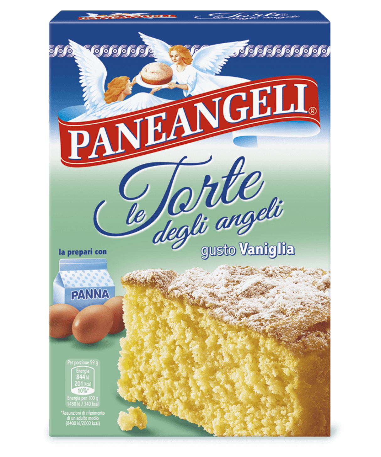 PANEANGELI PREPARED FOR CAKE VANILLA 410 GR (8 in a box)