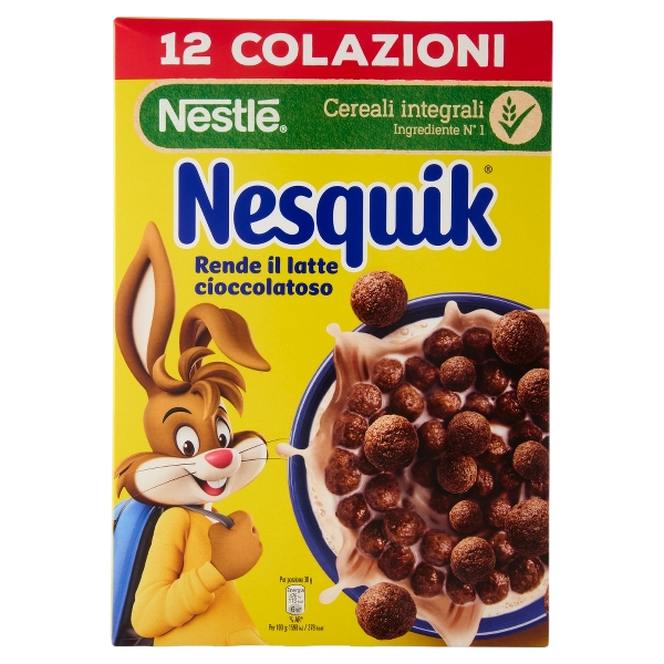 NESTLE' NESQUIK CEREALS 375 GR (12 in a box)