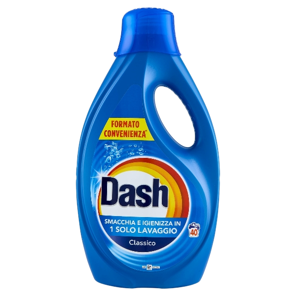 DASH LAUNDRY DETERGENT CLASSIC 40 WASHES 2 LT (4 in a box)