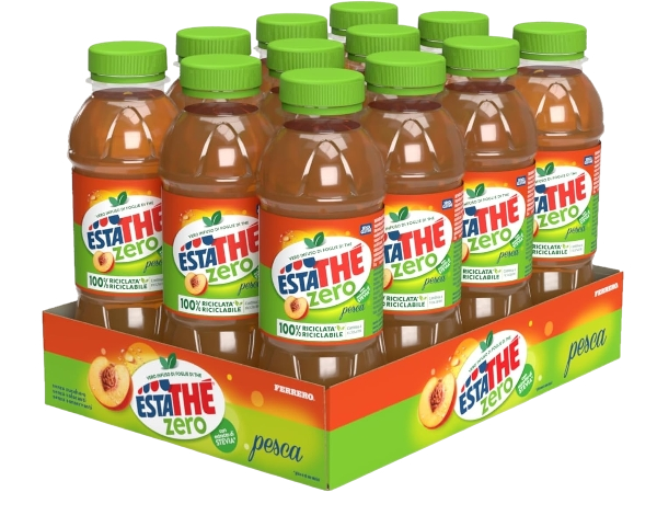 ESTATHE' ZERO TEA PEACH SUGAR FREE PET 400 ML (12 IN A BOX)