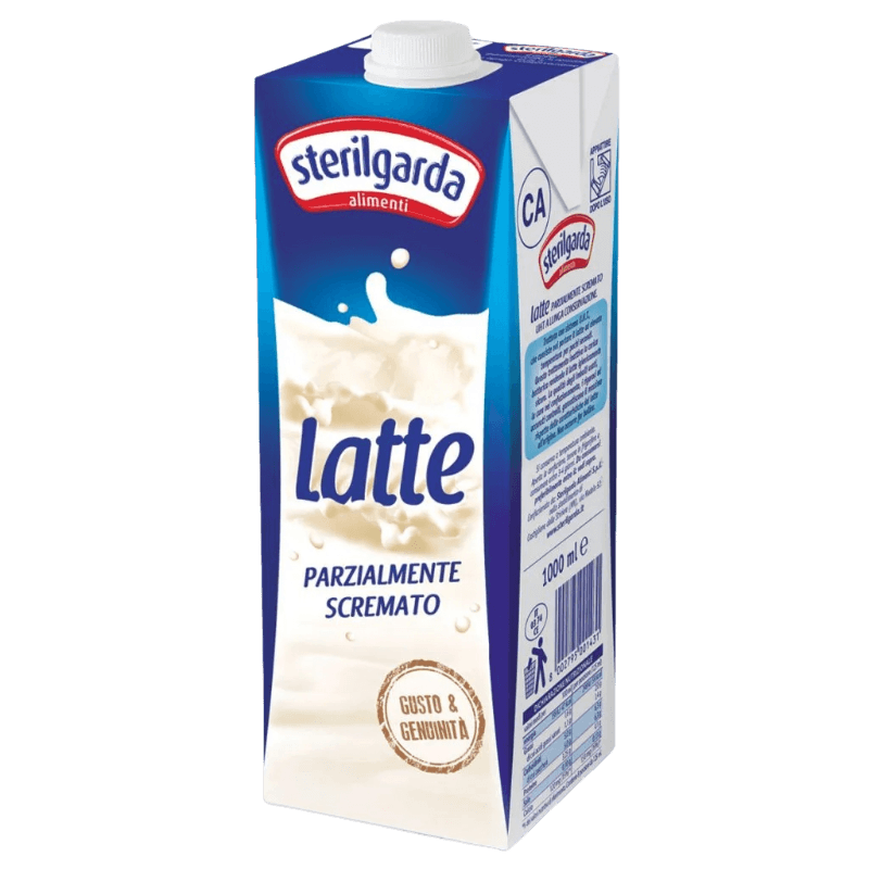 STERILGARDA MILK SEMI-SKIMMED UHT BRICK 1 LT (12 in a box)