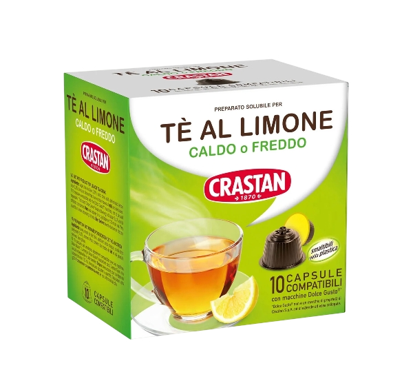 CRASTAN CAPSULES TEA DOLCE GUSTO LEMON X10 (6 IN A BOX)
