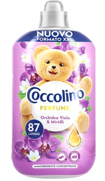 COCCOLINO SOFTENER CONCENTRATED PERFUME ORCHIDEA 87 WASHES 1.82 LT (6 in a box)