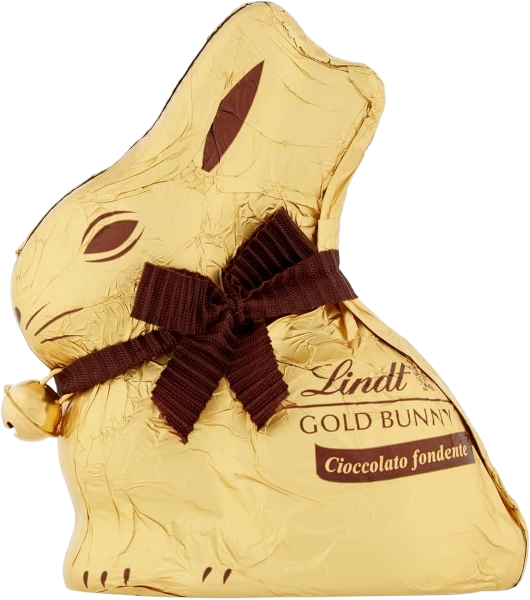 LINDT EASTER DARK CHOCOLATE GOLD BUNNY 100 GR (32 in a box)