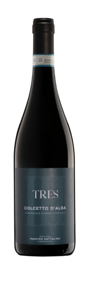 MASSIMO RATTALINO RED WINE DOLCETTO D'ALBA DOC " TRES ", PIEDMONT, ITALY 2022 75 CL (6 IN A BOX)