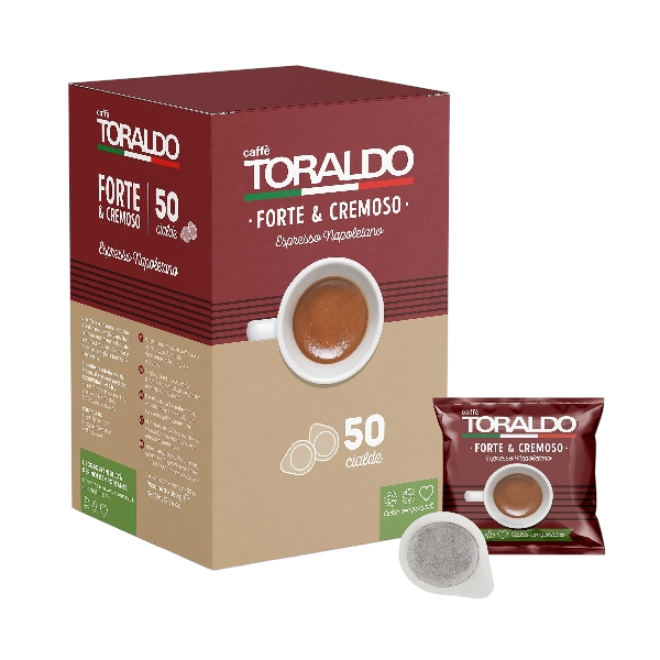TORALDO COFFEE PODS ESE 44 MM FORTE E CREMOSO X50 (8 in a box)