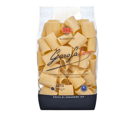 GAROFALO PASTA DI GRAGNANO IGP FORMATI SPECIALI SCHIAFFONI 500 GR (12 in a box)
