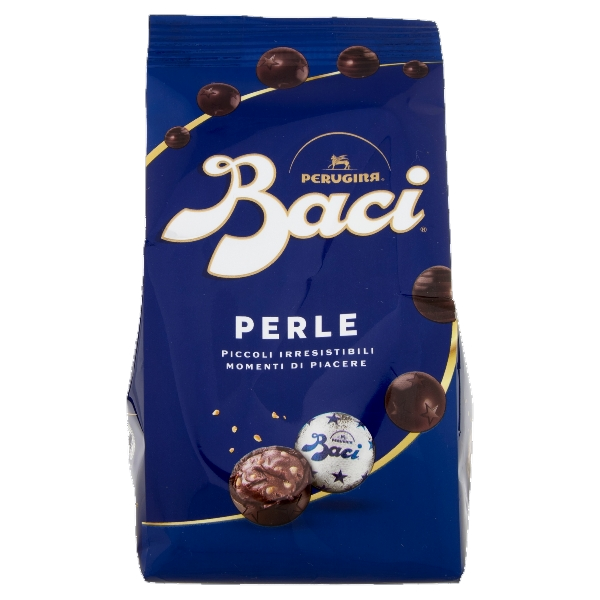 PERUGINA BACI PRALINES PERLE DARK CHOCOLATE BAG 154 GR (12 in a box)