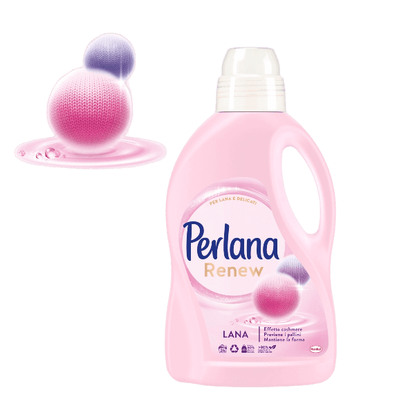 PERLANA LAUNDRY DETERGENT DELICATE PINK RENEW 28 WASHES 1.4 LT (8 in a box)
