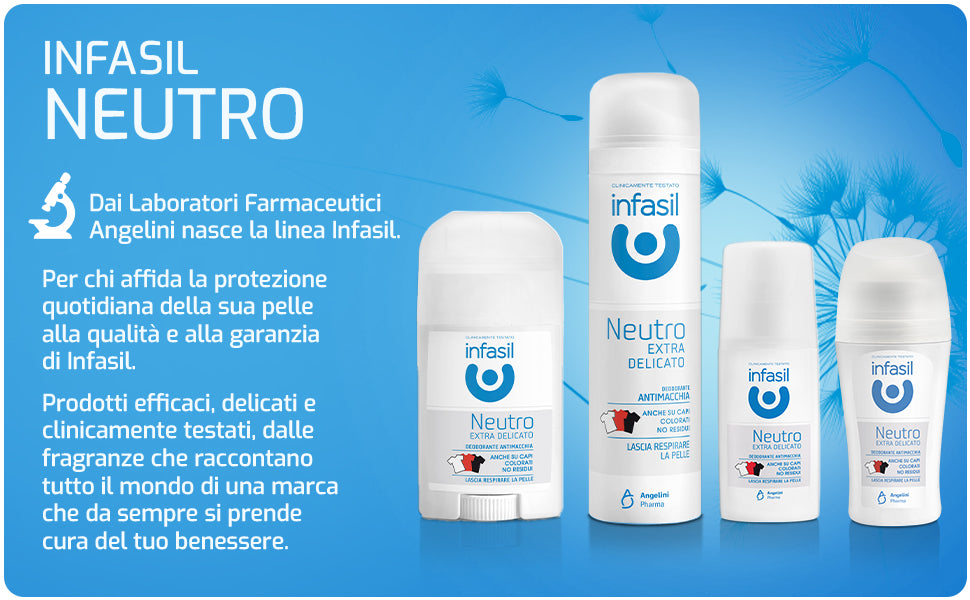 INFASIL DEO NEUTRO EXTRA DELICATO SPRAY 150 ML (6 in a box)