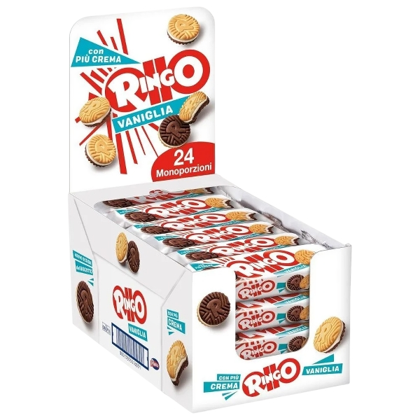 PAVESI RINGO EXPO BISCOTTI VANILLA X24 55 GR (1 in a box)