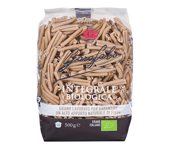 GAROFALO PASTA WHOLEMEAL ORGANIC CASARECCE 500 GR (16 IN A BOX)