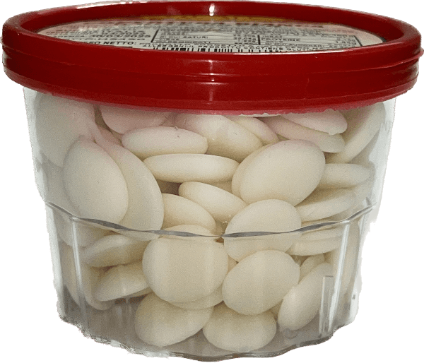 GI. AN. SUBSTITUTE WHITE CHOCOLATE COVERED 100 GR (24 in a box)