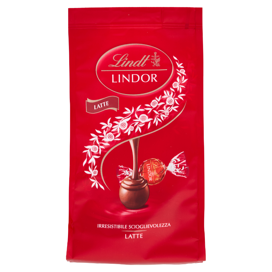 LINDT LINDOR PRALINES CHOCOLATE MILK BAG 112 GR (12 in a box)