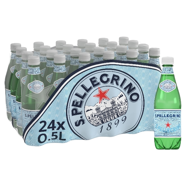 SAN PELLEGRINO CARBONATED WATER PET 500 ML (24 in a box)