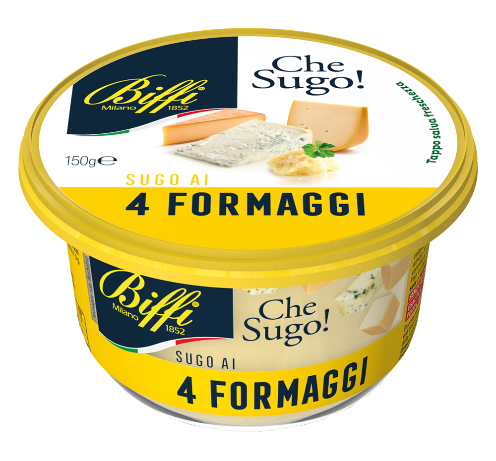 BIFFI FRESH PASTA SAUCE FOUR CHEESE 150 GR (6 in a box)