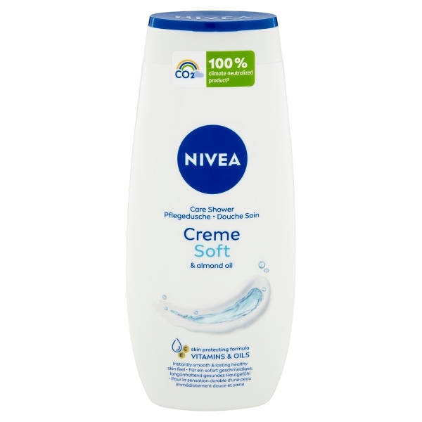 NIVEA SHOWER BATH CREAM CREME SOFT & ALMOND OIL 250 ML (12 in a box)