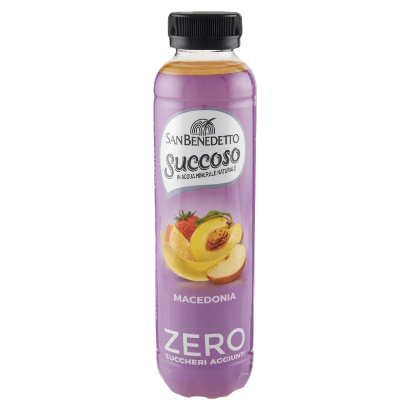 SAN BENEDETTO SUCCOSO ZERO MACEDONIA PET 400 ML (12 in a box)