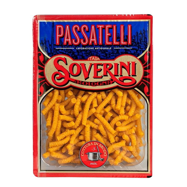 SOVERINI FRESH EGG PASTA PASSATELLI 250 GR (6 in a box)