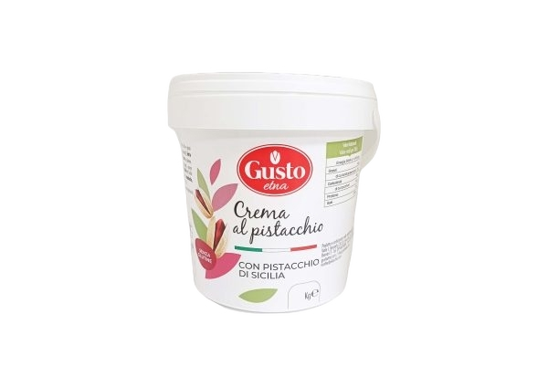 GUSTO ETNA SPREAD CREAM PISTACHIO SICILY BUCKET 1 KG (6 in a box)