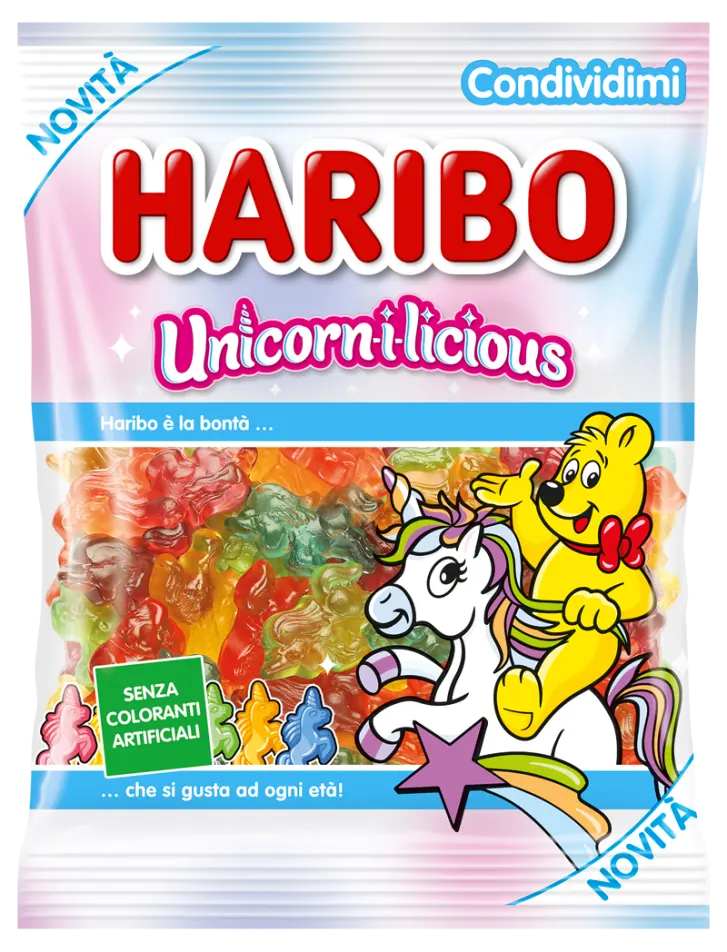 HARIBO CANDY UNICORN I LICIUS 160 GR (12 in a box)