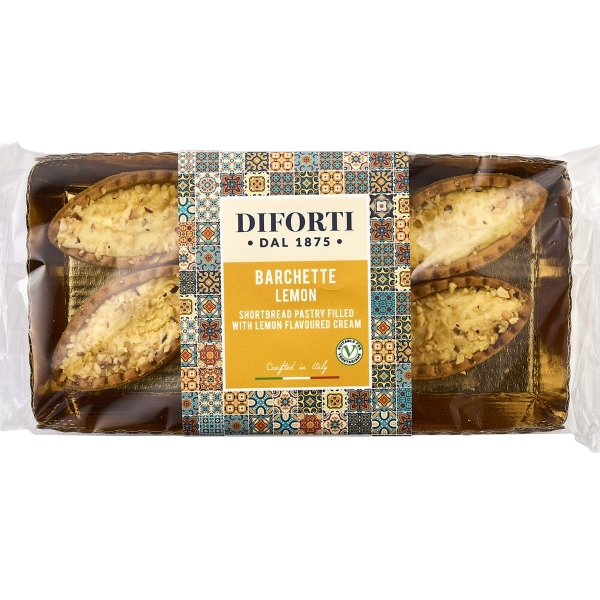 DIFORTI DESSERT BARCHETTE FILLED LEMON 150 GR (6 in a box)