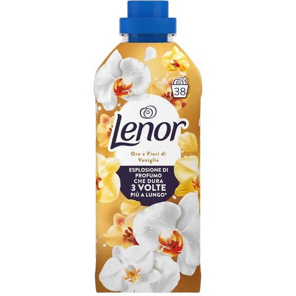 LENOR SOFTENER CONCENTRATED ORO & VANIGLIA 38 WASHES 798 ML (12 in a box)