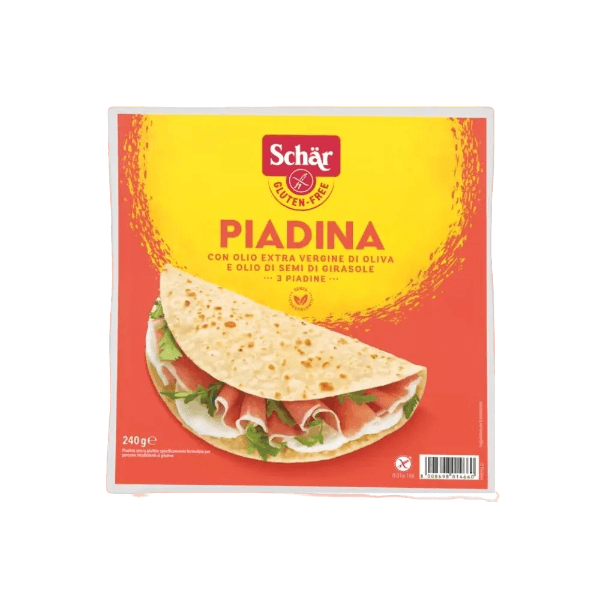 SCHAR BAKERY PIADINA GLUTEN FREE X3 240 GR (6 in a box)